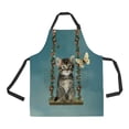 thumbnail image 1 of HATIART Little Cat In A Hammock Apron Home Kitchen Apron with Pockets, 1 of 1