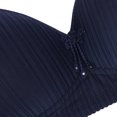 thumbnail image 4 of Full-Figure Bra Women Pullover Bra Feature V-Neck Balconette Bra Style W-699 Blue 50, 4 of 7