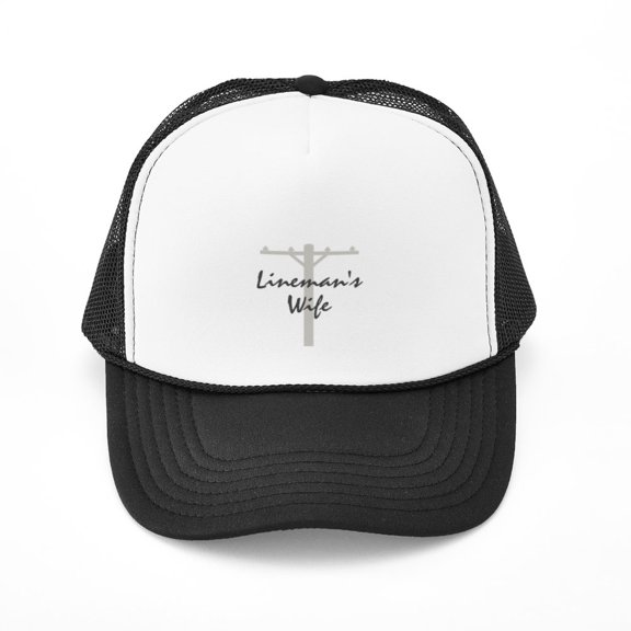 CafePress - Lineman's Wife - Adjustable Unisex Printed Trucker Hat with Mesh Back