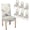 Plantain Striped, variant on Dining Room Chair Covers 4 Pack Stretch Watercolor Floral Dining Chair Cover Washable Kitchen Chair Slipcovers Seat Protector for Home or Dining Room