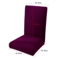 thumbnail image 3 of Funda para silla de comedor Baoblaze estirable púrpura, 3 of 5