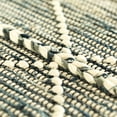thumbnail image 4 of Handknotted Denim Textured Cotton Polyester Flatweave Kilim Rug, 4 of 6