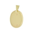 thumbnail image 3 of 14k Tricolor Gold, Infant Baptism Christening Religious Pendant Oval Medal 14mm with 18" Dainty Neck Chain, 3 of 7