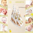 thumbnail image 2 of Coolnut 3 PCS Set Gnomes Autumn Baby Muslin Washcloths, Watercolor Hello Fall Face Towel Burp Cloths Ultra Soft Absorbent Cotton Bath Wipes Towels for Newborn Boys Girls, 2 of 6