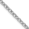thumbnail image 1 of 14K White Gold Wg 3.2mm Round Open Link Cable Chain (30 X 3.2) Made In Peru pen212-30, 1 of 5
