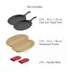 thumbnail image 2 of Set De Fajitas Tramontina Sartenes De Hierro Fundido 6pz Tramontina 6 pc. Fajita Set, 2 of 7