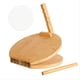 thumbnail image 1 of Prensa de Tortillas de Madera Prensa de Tortillas de Madera de 10 Pulgadas, con Rodillo y 50 Piezas de Papel Pergamino, para Hacer en Casa, 1 of 5