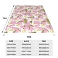thumbnail image 3 of Sikiie Lilies Flowers Ultra-Soft Micro flannel Blanket Luxury All Seasons Warm Blanket for Bedding Sofa and Travel (4 sizes)-50"x40", 3 of 7