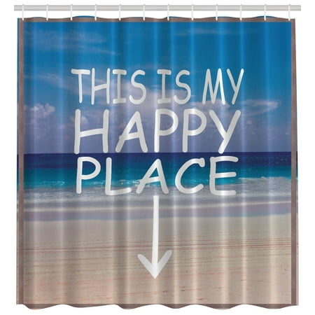 Beach Scene This Is My Hy Place Shower Curtain Extra Long 84inch Beach Scene This Is My Hy Place Shower Curtain Extra Long 84inch