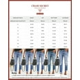 thumbnail image 3 of Chase Secret Womens Ripped Boyfriend Straight Jeans Hole Denim Jeans, 3 of 6