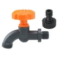 thumbnail image 2 of Garden Water Hose Bibb, Sealing Safe Large Handle Plastic Steel Hose Bibb  For Farm, 2 of 8