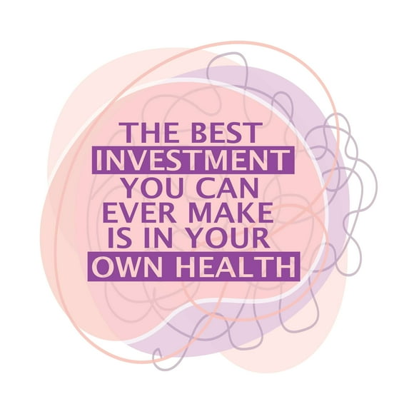 Best Investment is Your own Health Healthy Lifestyle Fitness Quote Vinyl Wall Decal Wall Art Sticker Designs Vinyl Stickers For Home House Walls Rooms Windows Bedroom Decoration Size (12x12 inch)
