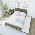 thumbnail image 6 of Max & Lily Full Size Bed Frame with Trundle, Classic Solid Wood Platform Bed for Kids, 6 of 10