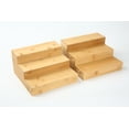 thumbnail image 6 of The Home Edit 3 Tier Bamboo Riser, Set of 2, 6 of 7