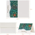 thumbnail image 2 of Merry Christmas Greeting Cards - 24 Winter Holiday Xmas Greeting Cards, Envelopes and Stickers Included, 6 of Each Design, Blank Inside, 4 x 6 Inches, Green, 2 of 6