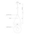 thumbnail image 2 of 492722-BN/BK-Kuzco Lighting-Dorothy - 1 Light Pendant-32 Inches Tall and 22 Inches Wide-Brushed Nickel/Black Finish    -Traditional Installation, 2 of 2