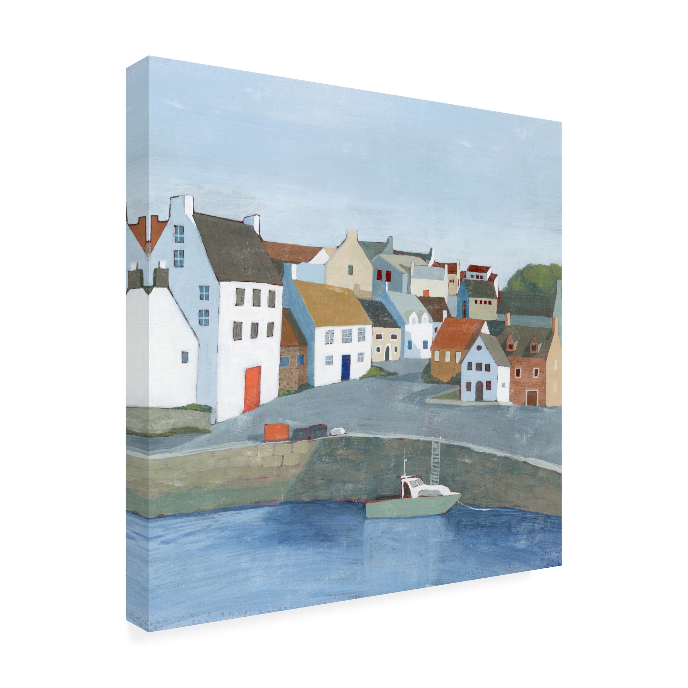 Grace Popp 'Old Coast Town II' Canvas Art