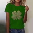thumbnail image 2 of Mujeres Manga Corta de Verano Tops Impreso Sudadera Casual, Cuello Redondo Blusa Ligera para la Primavera Y el Verano, 2 of 4