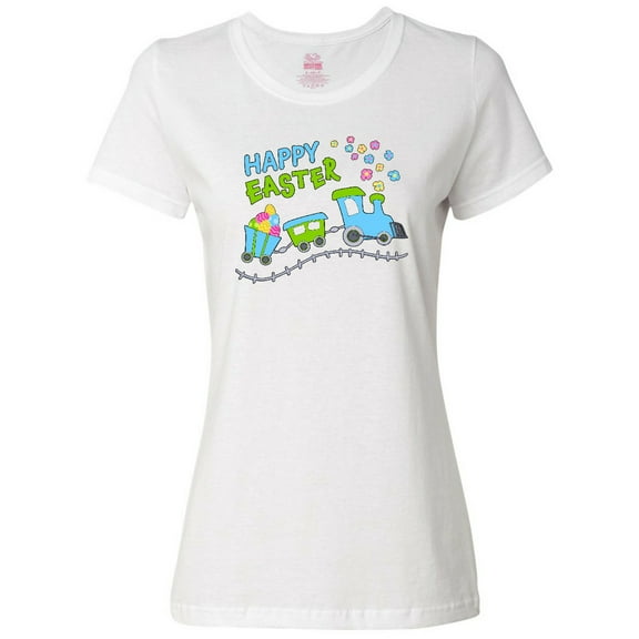 Inktastic Happy Easter Train Women's T-Shirt
