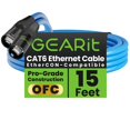 thumbnail image 1 of Cable Ethernet GearIt blindado CAT6 Ethercon de 15 pies, azul, 1 of 7