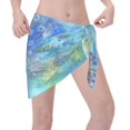 thumbnail image 3 of Disketp Peacock Women Swimsuit Cover Up Short Chiffon Summer Beach Sarong Bikini Wrap Skirt Bathing Suit, 3 of 7