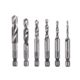 thumbnail image 2 of Taladro 6 unids/set broca combinada para taladro HSS juego de brocas para avellanador desbarbado 1/4 Pulgadas Para Máx. 5 Mm De Espesor Suave De Metal/ Madera/ Plástico, 2 of 4