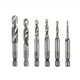 thumbnail image 1 of 6pcs / set Broca combinada de taladro HSS Juego de brocas de avellanado de desbarbado de 1/4 pulgada Tomshoo  Taladro Tap, 1 of 2