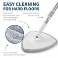 thumbnail image 4 of oshang Spin Mop and Bucket OG5 - Separates Dirty and Clean Water - Hand-Free Floor Cleaning Flat Mop - 3 Washable & Reusable Microfiber Mop Heads Included, 4 of 9