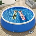 thumbnail image 5 of Round pool for toddlers, kids, family, above ground, backyard, outdoor，Inflatable swimming pool305*76 butterfly inflatable coil mesh pool, 5 of 7