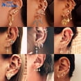 thumbnail image 2 of Conjunto De Pendientes De Oro Bohemio Vintage Metal Gota Accesorios Para Mujer, 2 of 4