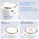 thumbnail image 4 of Dispensador de jabón automático, dispensador de jabón eléctrico recargable con sensor infrarrojo, 300 ml, dispensador de jabón automático sin contacto, color blanco para cocina y ducha, 4 of 5