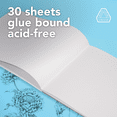 thumbnail image 6 of (3 pack) Canson Graduate Drawing Paper Pad, Foldover Binding, (98lb/160g), 30 Sheet, 5.5" x 8.5", 6 of 9