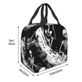 thumbnail image 3 of Disketp Skeleton Wave Artwork Bolsa Térmica para Almuerzo para Hombre y Mujer, Ideal para Trabajo, Senderismo y Picnic, 3 of 8