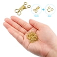 thumbnail image 4 of Unique Bargains 86pcs Sewing Hook and Eye Closure for Clothing Bra Jacket Hooks Replacement Sewing Craft, Golden, 4 of 6