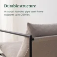 thumbnail image 3 of Omega Home - Oatmeal Sling Accent Chair, 3 of 6