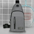 thumbnail image 3 of Nylon Multipurpose Sling Bag - Adjustable Crossbody Chest Pack with Headphone Port & Organizational Pockets, 3 of 7