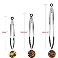 thumbnail image 4 of Kitchen Tongs, U-button 7/9/12 Inch Cooking Tongs, Pack Of 3 (black), 4 of 4