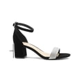 thumbnail image 3 of Sandalia Con Tacón Ancho Abierta Correa Tobillo Broche Negro negro 24, 3 of 7