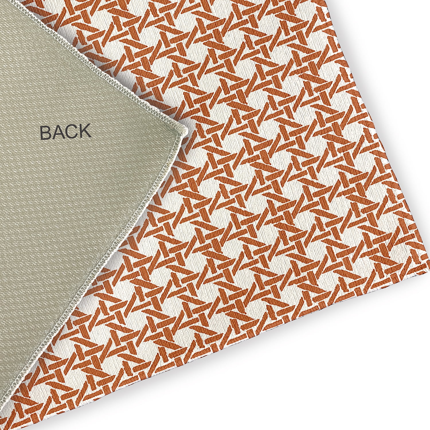 Simply Daisy 3' x 5' Nutmeg Rattan Geometric Indoor/outdoor Rug