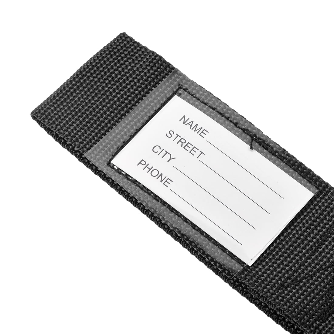 Unique Bargains Luggage Straps Suitcase Belts with Buckle PP Travel Packing Accessories Black