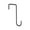 B, variant on Over the Door Hooks,Hooks for Hanging,Wreath Hanger Door Metal Door Hook Decoration Hooks Wreath Small Pendant Hooks