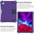 thumbnail image 3 of Allytechgroup Shockproof Case for Apple iPad Air 11 Inch M3 M2 2025 2024, Heavy Duty Protection Stand Hand Strap Shoulder Strap Bumper Rugged Kids Friendly Case Cover for iPad Air 11 Inch,Purple, 3 of 5