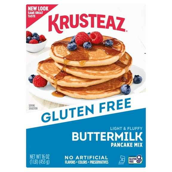 2X-Krusteaz Gluten Free Buttermilk Pancake & Waffle Mix - 16 oz