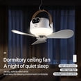 thumbnail image 5 of Portable Ceiling Fan Mini USB Camping Tent Fans Light with Remote Operated 4 Adjustable Wind Speeds for Outdoor Dorm, Tent Fan, Outdoor Cooling, Dorm Room Essentials, Compact Design, Lightweight Fan, 5 of 7