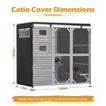 thumbnail image 2 of Cubierta para catio Colewin 200 x 94 x 178 cm impermeable negra, 2 of 7