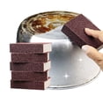 thumbnail image 5 of Heavy Duty Emery Sponges 8 Pack, Carborundum Scouring Pads for Stubborn Stains, Kitchen Cleaning Sponges for Pots Pans Grill, Rust Removal Pads, Glass Cooktop Cleaner, 3.5x2.4x1 Inch, 5 of 5