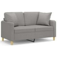 thumbnail image 2 of vidaXL Sectional Sofa Couch with Pillows and Cushions for Living Room Fabric, 2 of 7