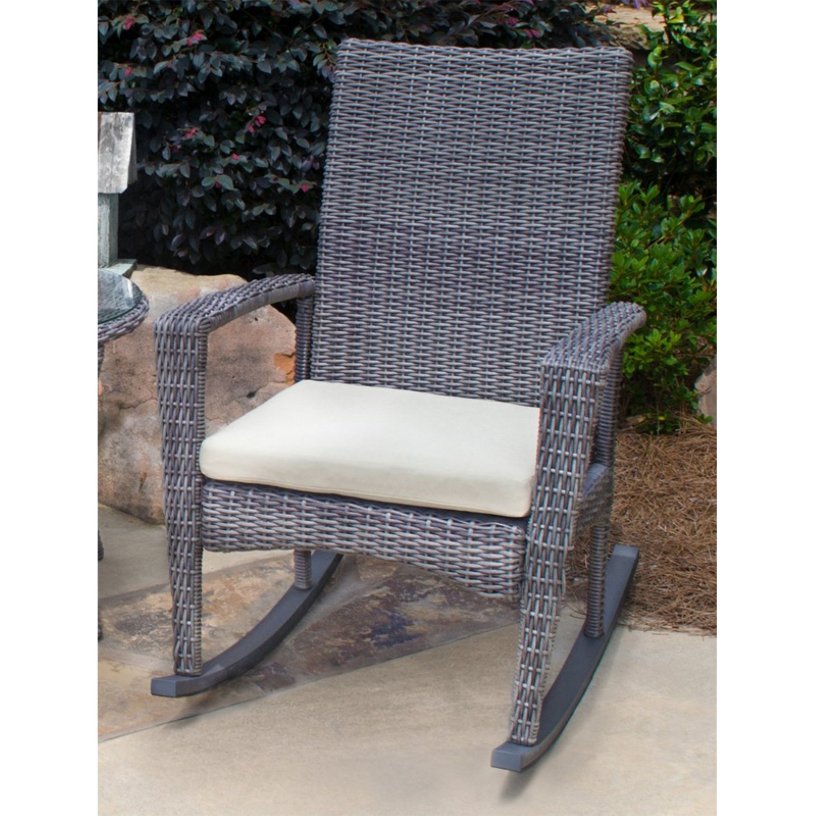 Tortuga Outdoor Bayview Wicker Rocking Chair with Cushion - image 2 of 11