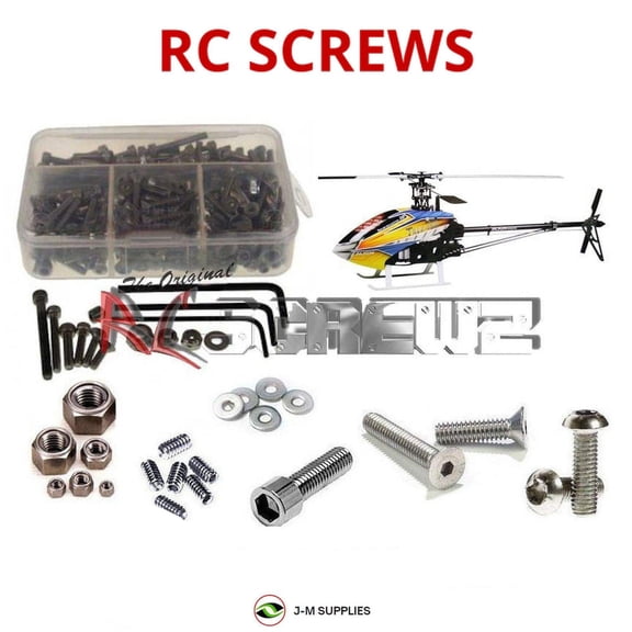 RCScrewZ Stainless Steel Screw Kit alg015 for Align 450 Pro V2 RC Car | SET