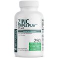 thumbnail image 3 of Bronson Zinc Triple Play 30 mg - Triple The Coverage Zinc Acetate, Picolinate & Orotate, 250 Vegetarian Capsules, 3 of 4